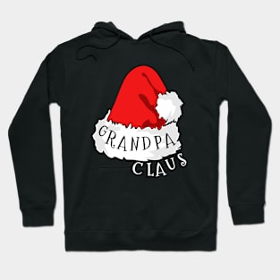 Grandpa Claus Santa Hat Christmas Matching Family Pajama Hoodie